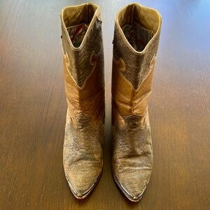 VINTAGE Zodiac leather & suede boots